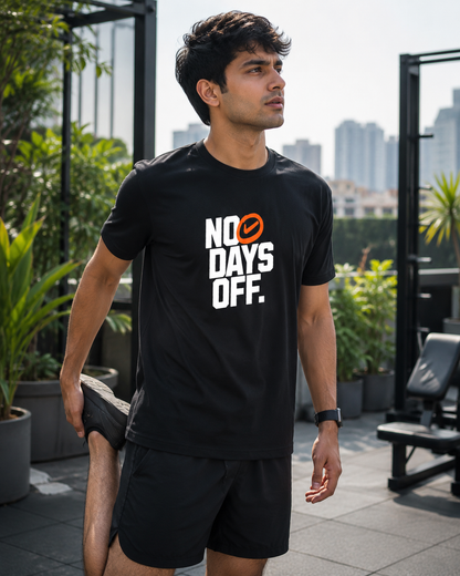 NO DAYS OFF - Round Neck T-Shirt