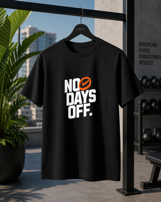 NO DAYS OFF - Round Neck T-Shirt
