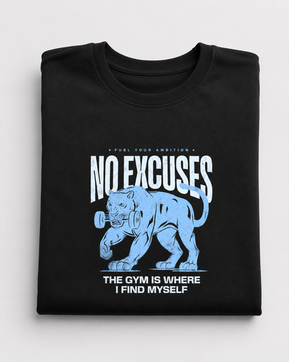 NO EXCUSE - Round Neck T-Shirt