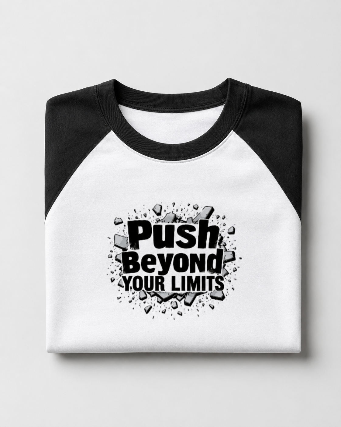 Push Your Limits - Unisex Oversized Raglan T-shirt