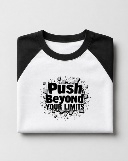 Push Your Limits - Unisex Oversized Raglan T-shirt