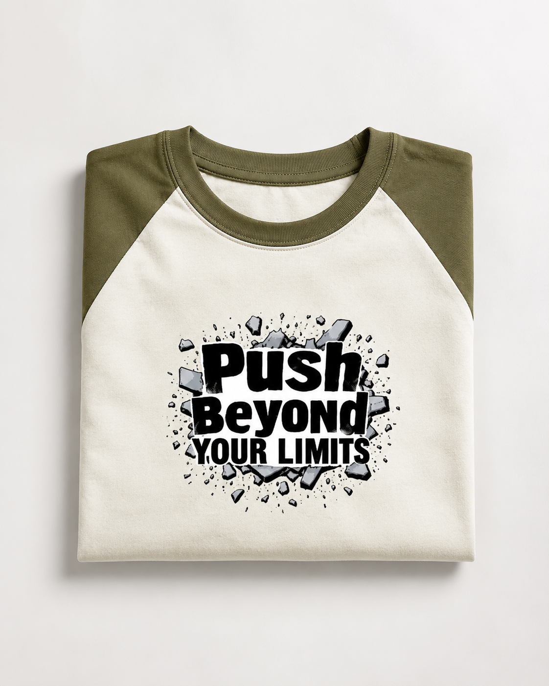 Push Your Limits - Unisex Oversized Raglan T-shirt