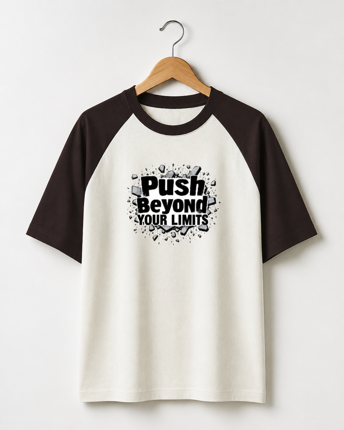 Push Your Limits - Unisex Oversized Raglan T-shirt