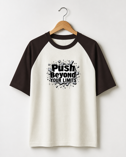 Push Your Limits - Unisex Oversized Raglan T-shirt
