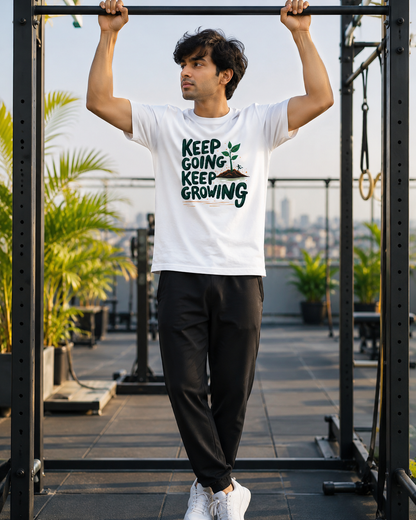 Keep Growing - Round Neck T-Shirt