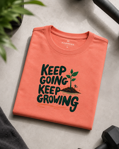 Keep Growing - Round Neck T-Shirt