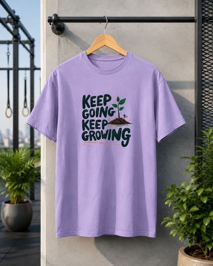 Keep Growing - Round Neck T-Shirt