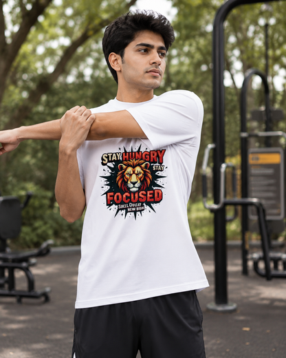 Stay Focused - Round Neck T-Shirt