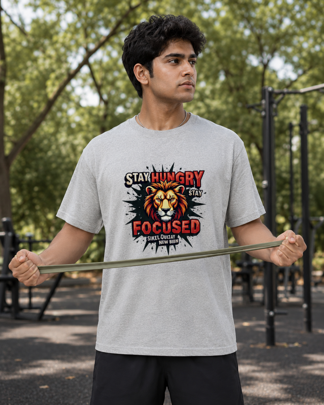 Stay Focused - Round Neck T-Shirt
