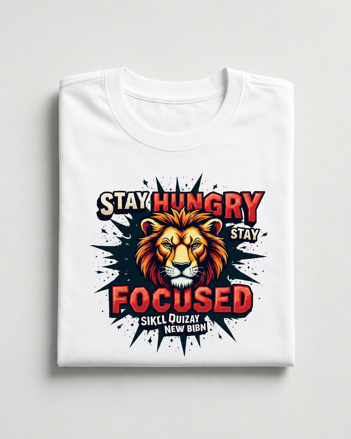 Stay Focused - Round Neck T-Shirt
