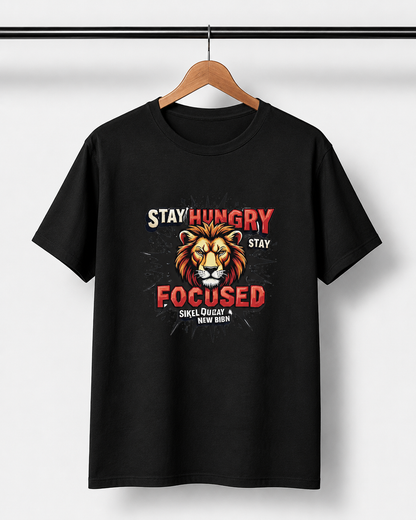 Stay Focused - Round Neck T-Shirt