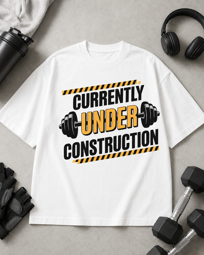 UNDER CONSTRUCTION  - Round Neck Unisex T-Shirt