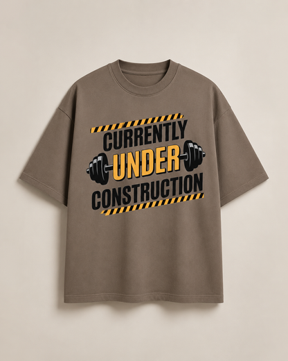 UNDER CONSTRUCTION  - Round Neck Unisex T-Shirt