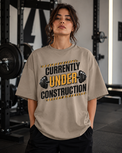 UNDER CONSTRUCTION  - Round Neck Unisex T-Shirt