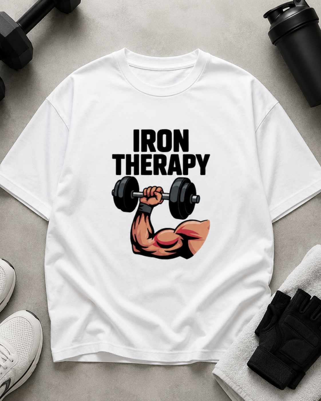 IRON THERAPY - Round Neck Unisex T-Shirt