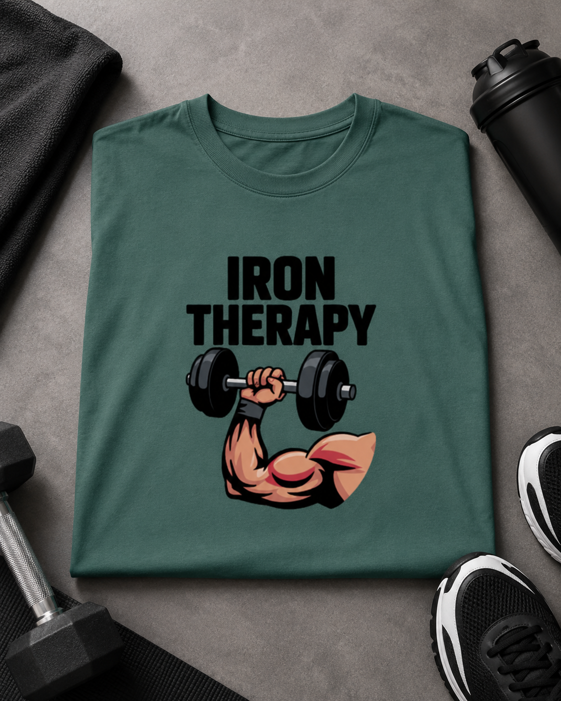 IRON THERAPY - Round Neck Unisex T-Shirt