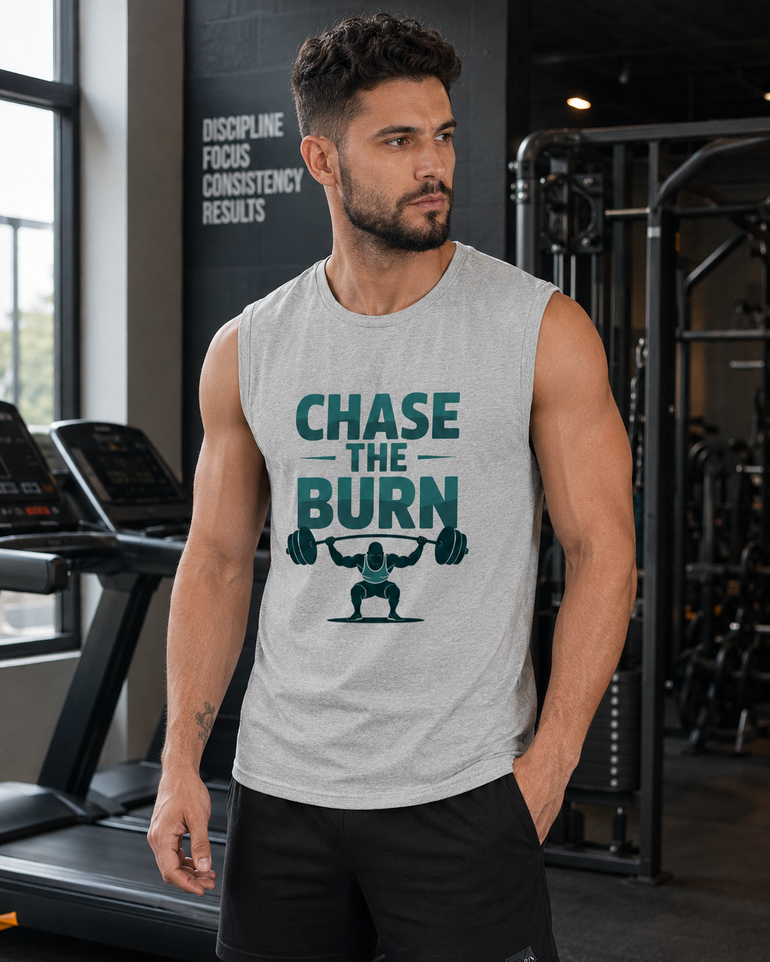 CHASE THE BURN - Men's Sleeveless T-Shirt