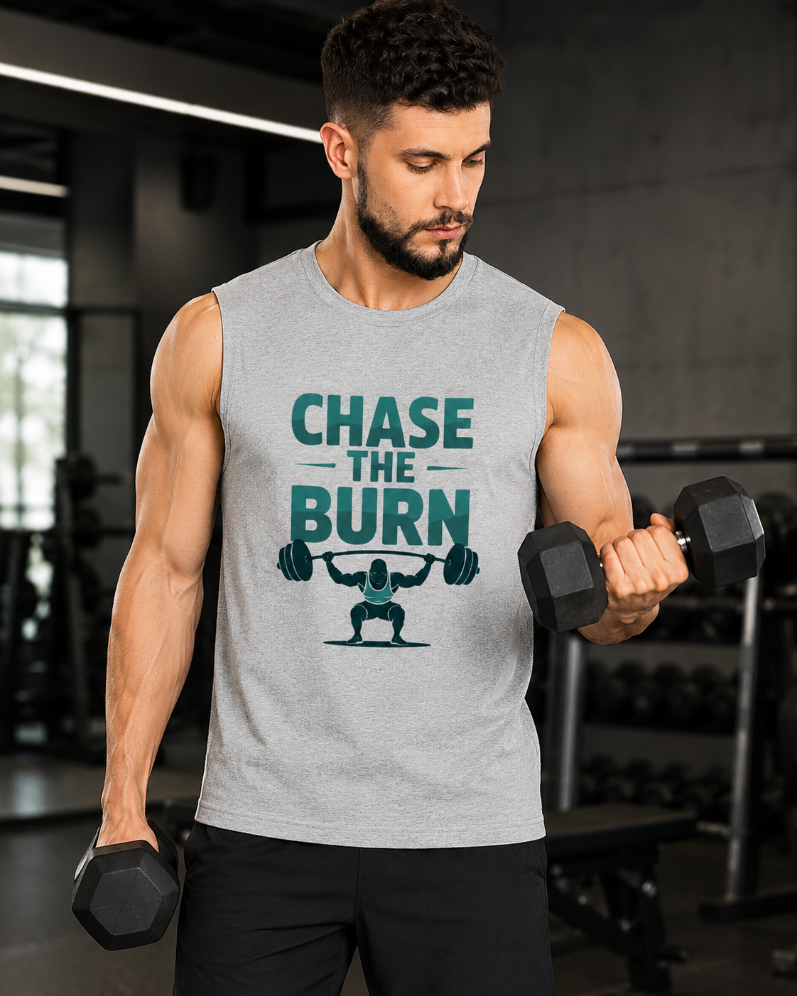 CHASE THE BURN - Men's Sleeveless T-Shirt