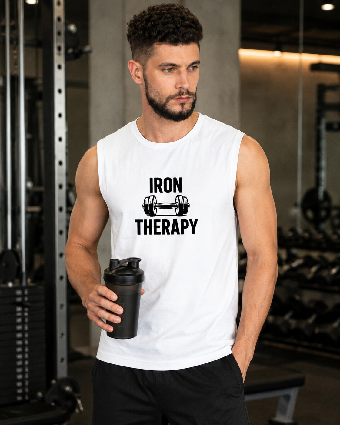 IRON THERAPY - Men's Sleeveless T-Shirt