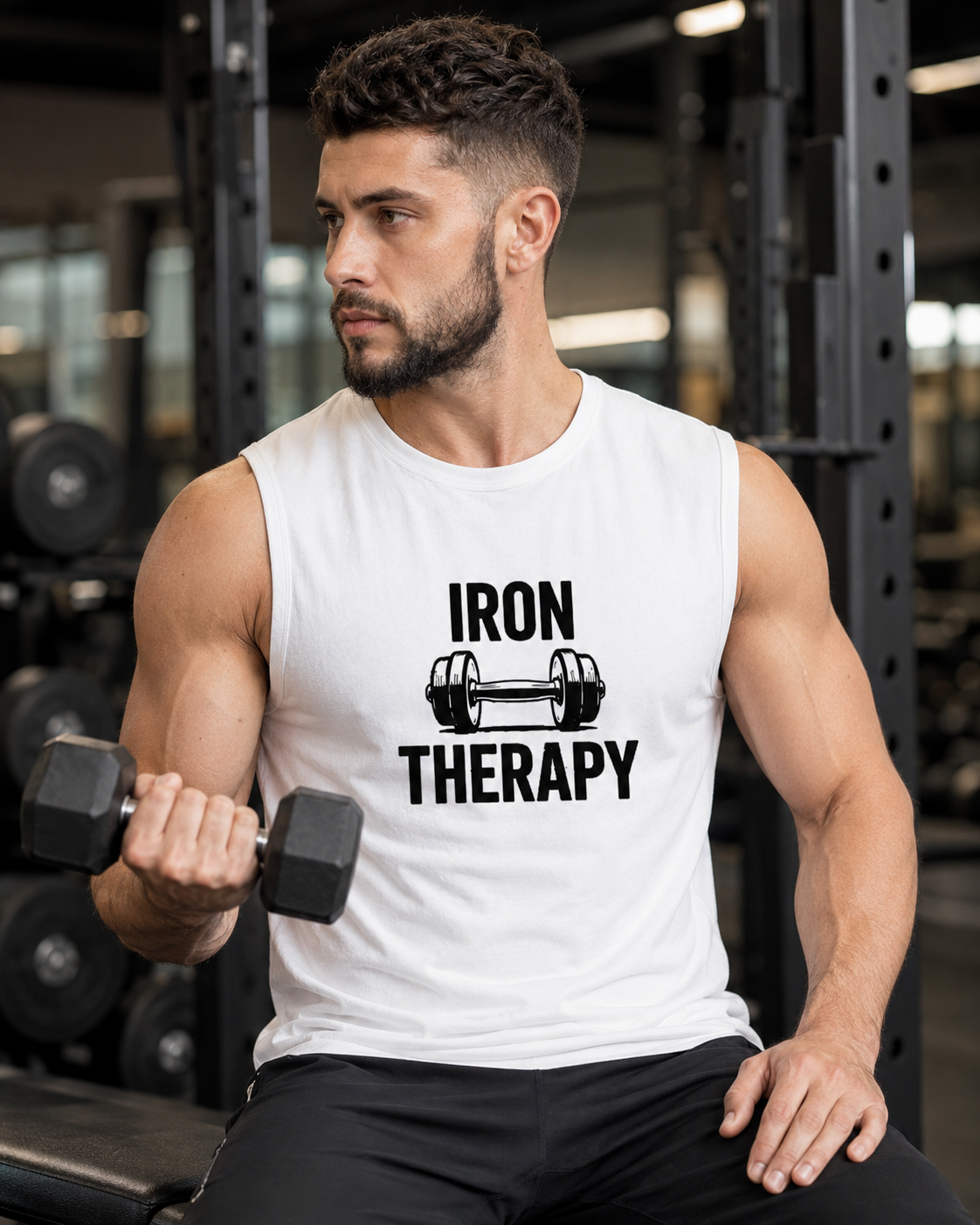 IRON THERAPY - Men's Sleeveless T-Shirt