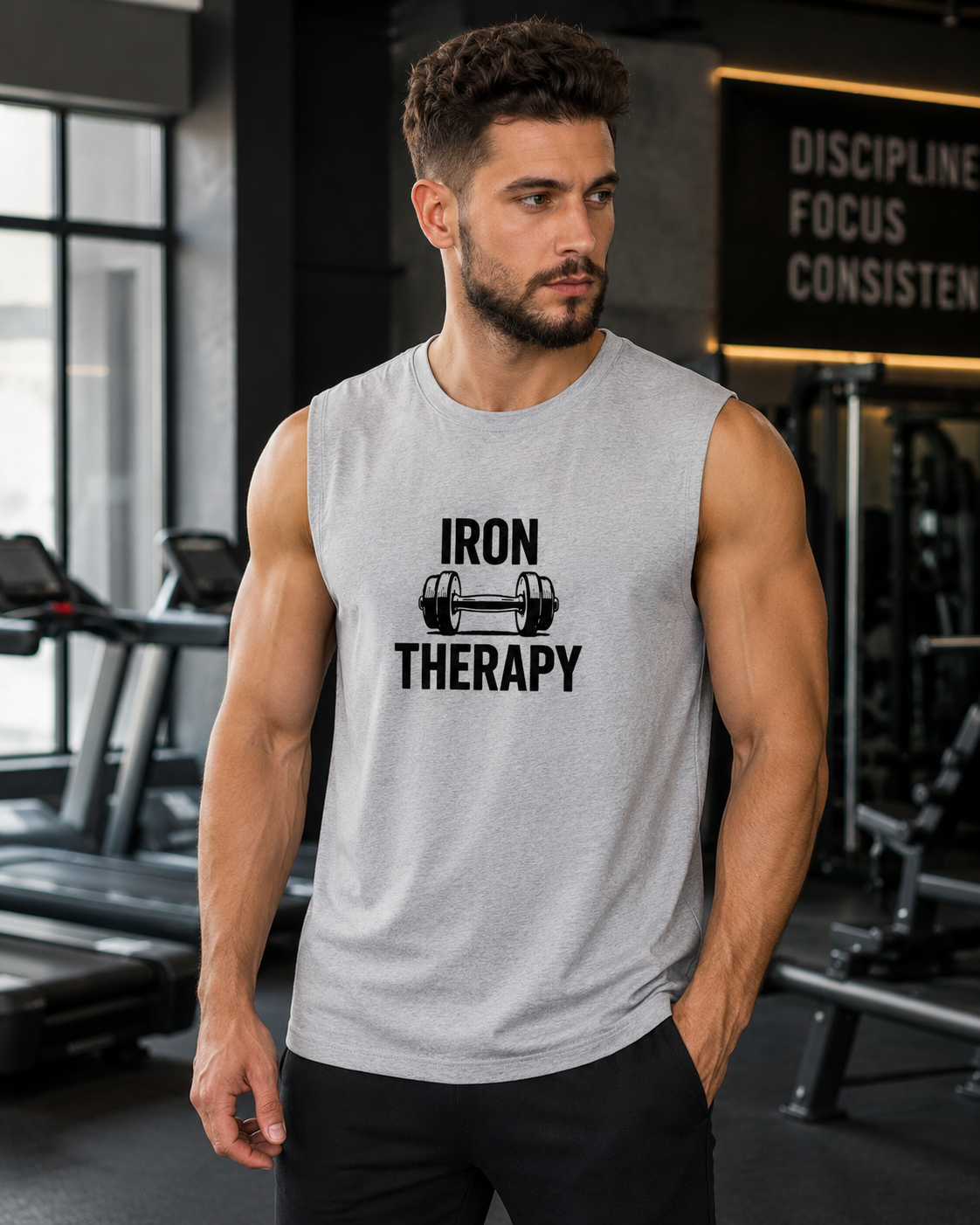 IRON THERAPY - Men's Sleeveless T-Shirt