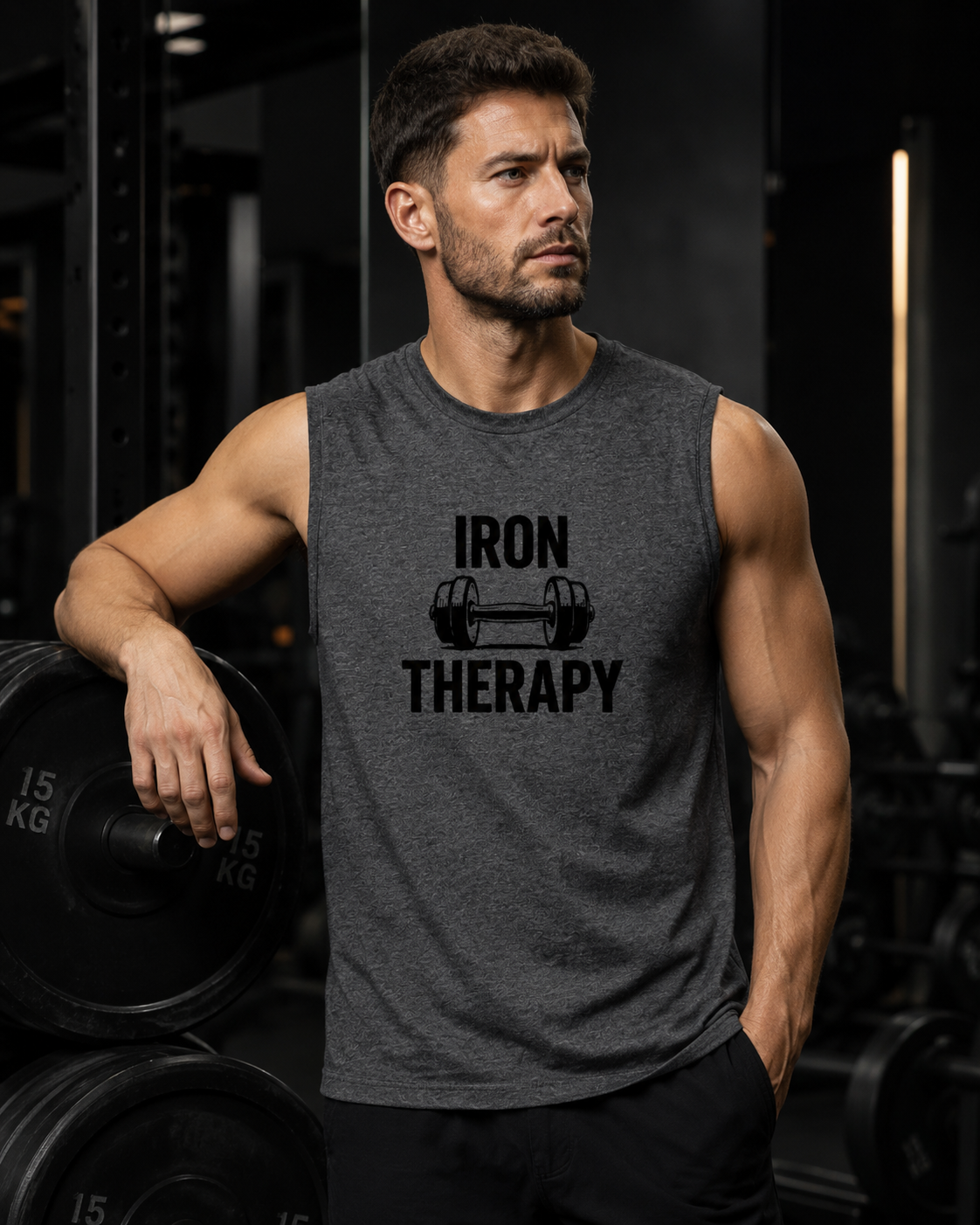 IRON THERAPY - Men's Sleeveless T-Shirt