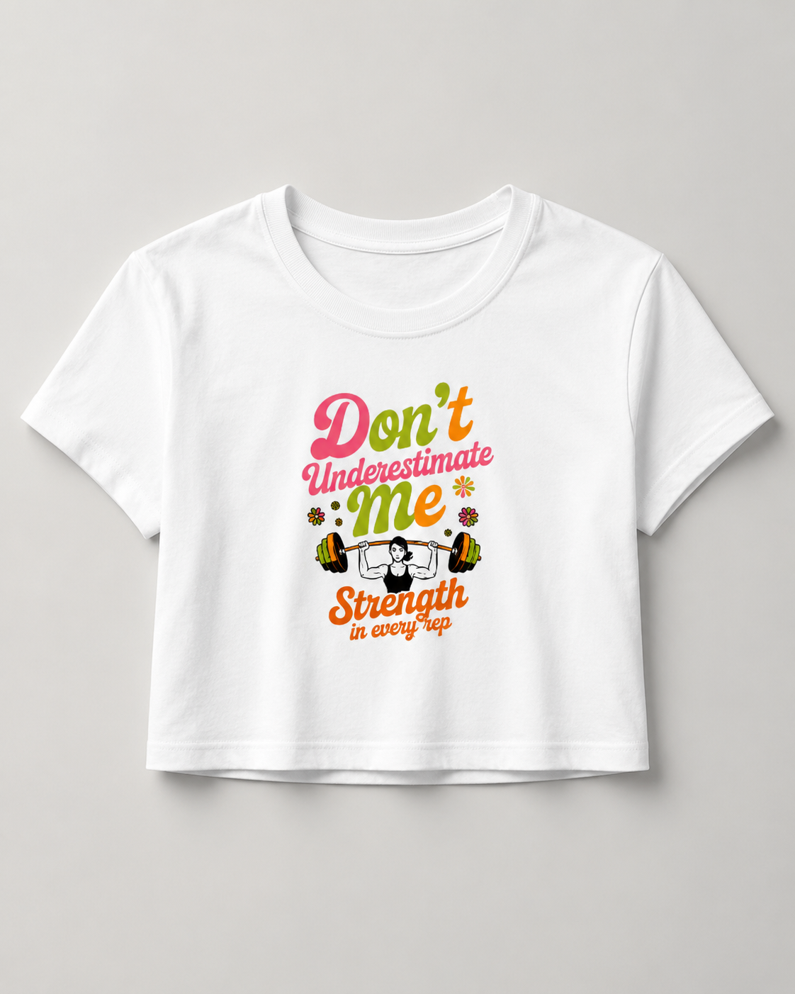 WOMEN'S STRENGTH - Round Neck Crop Top