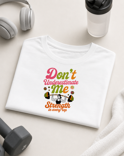 WOMEN'S STRENGTH - Round Neck Crop Top