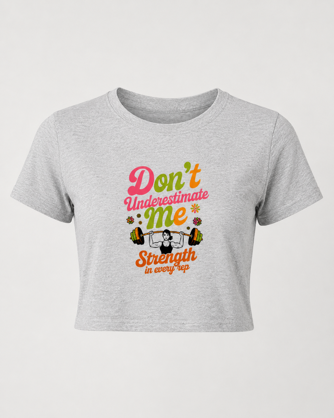 WOMEN'S STRENGTH - Round Neck Crop Top