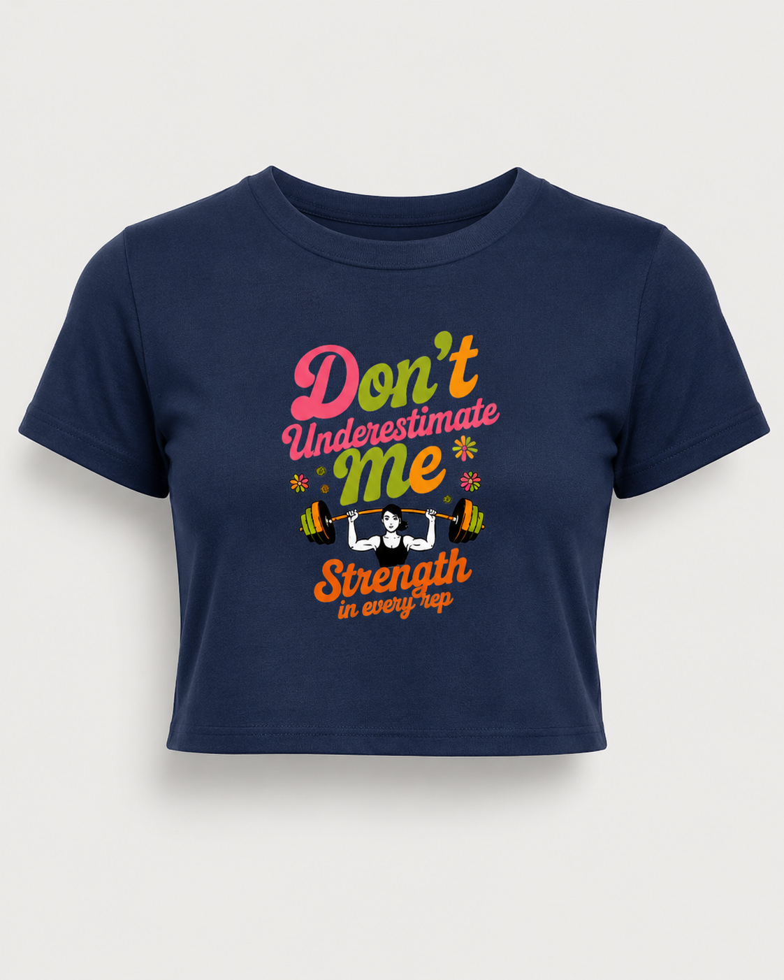 WOMEN'S STRENGTH - Round Neck Crop Top