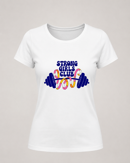 STRONG GIRLS CLUB - Women's Round neck T-Shirt