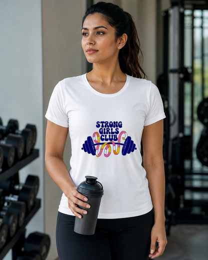 STRONG GIRLS CLUB - Women's Round neck T-Shirt