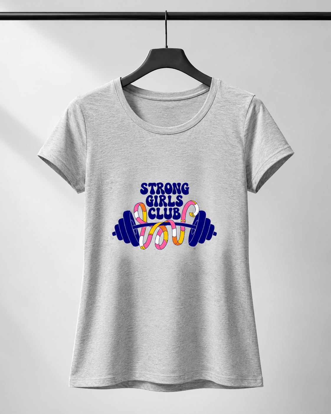 STRONG GIRLS CLUB - Women's Round neck T-Shirt