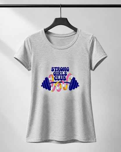 STRONG GIRLS CLUB - Women's Round neck T-Shirt