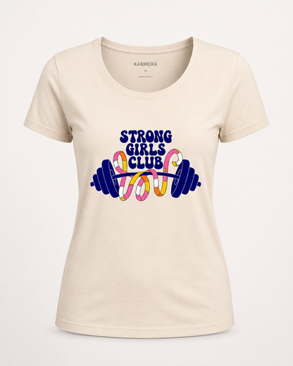 STRONG GIRLS CLUB - Women's Round neck T-Shirt