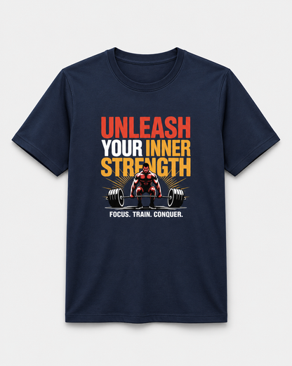 FOCUS TRAIN CONQUER - Round Neck Unisex T-Shirt