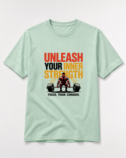 FOCUS TRAIN CONQUER - Round Neck Unisex T-Shirt