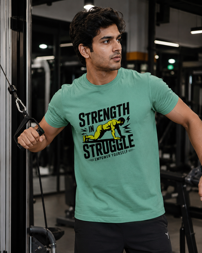 STRUGGLE IN STRENGTH - Round Neck Unisex T-Shirt