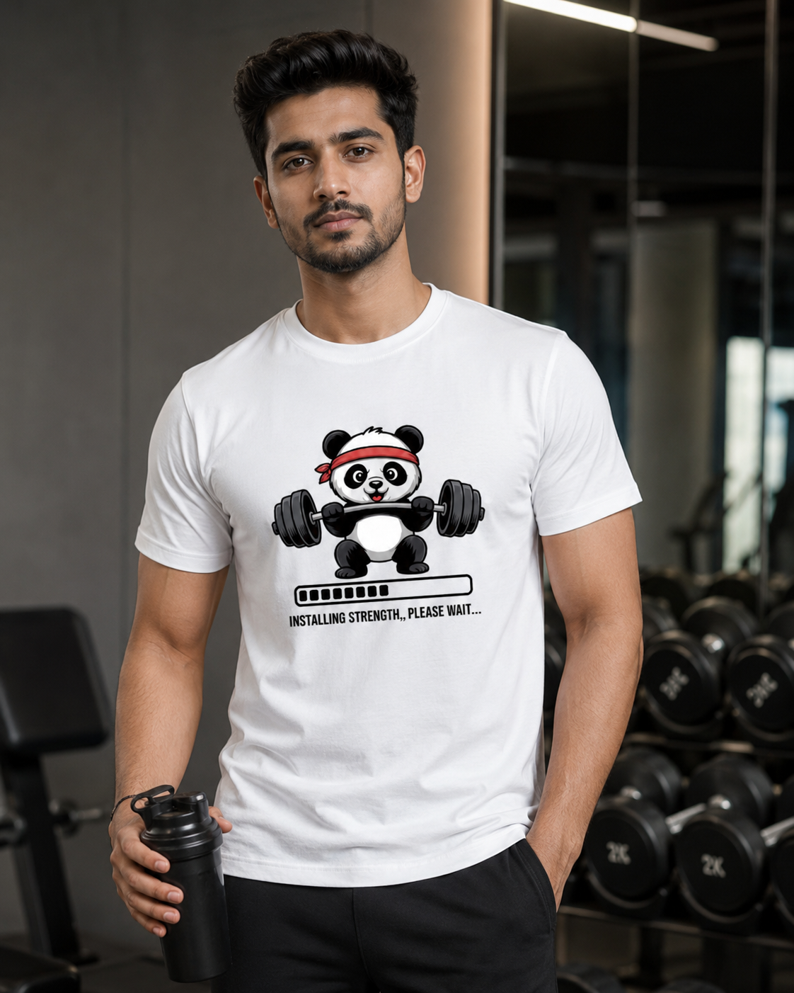 PANDA - Unisex Round Neck T-Shirt