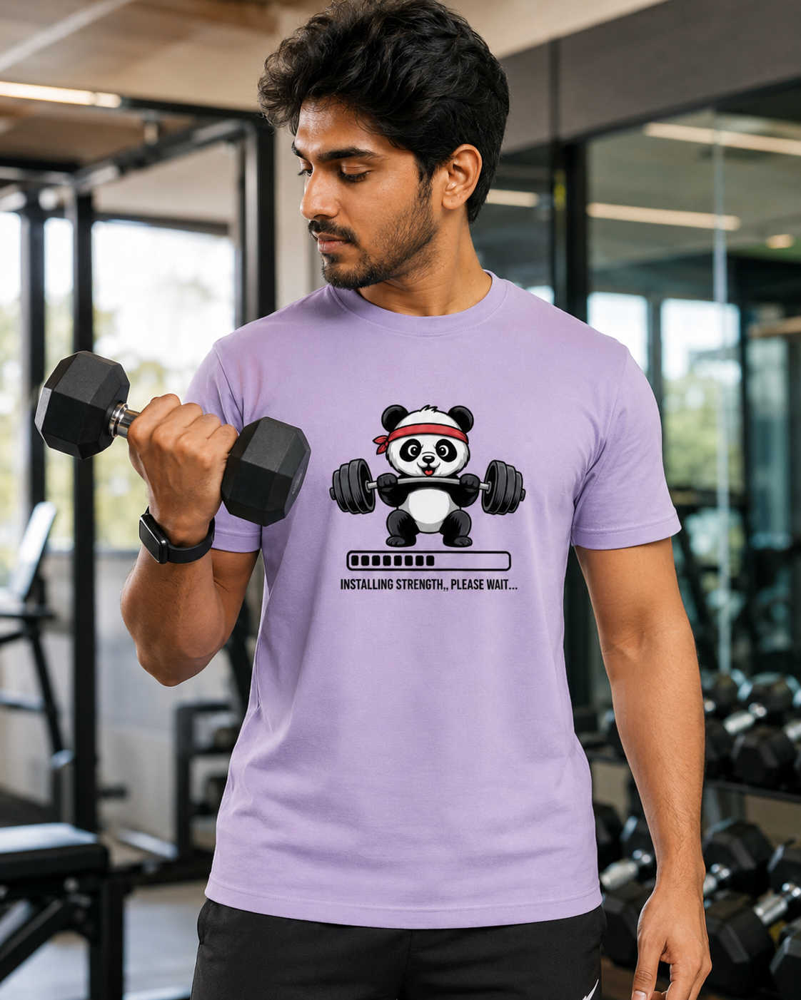 PANDA - Unisex Round Neck T-Shirt