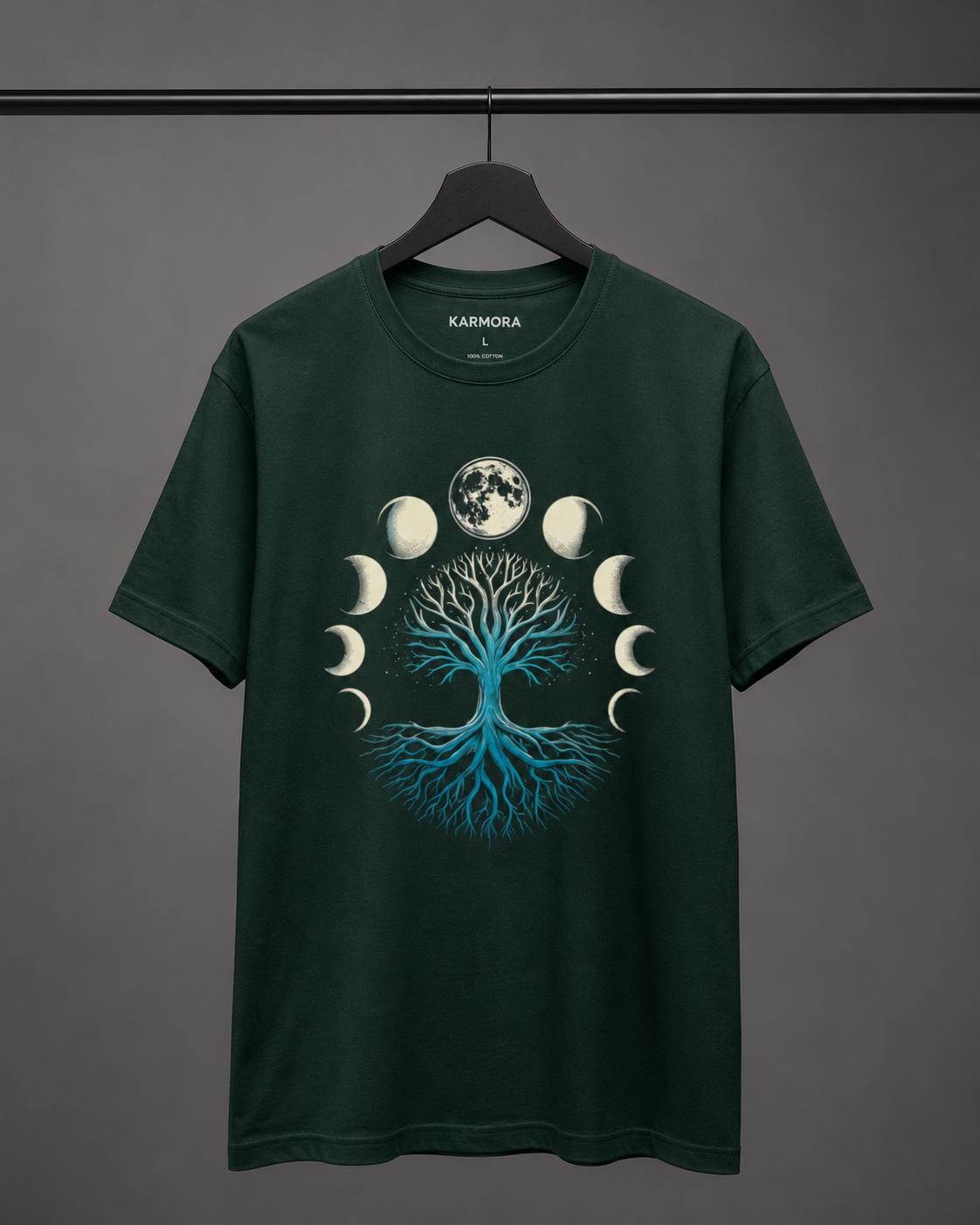 Moon - Round Neck Unisex T-Shirt
