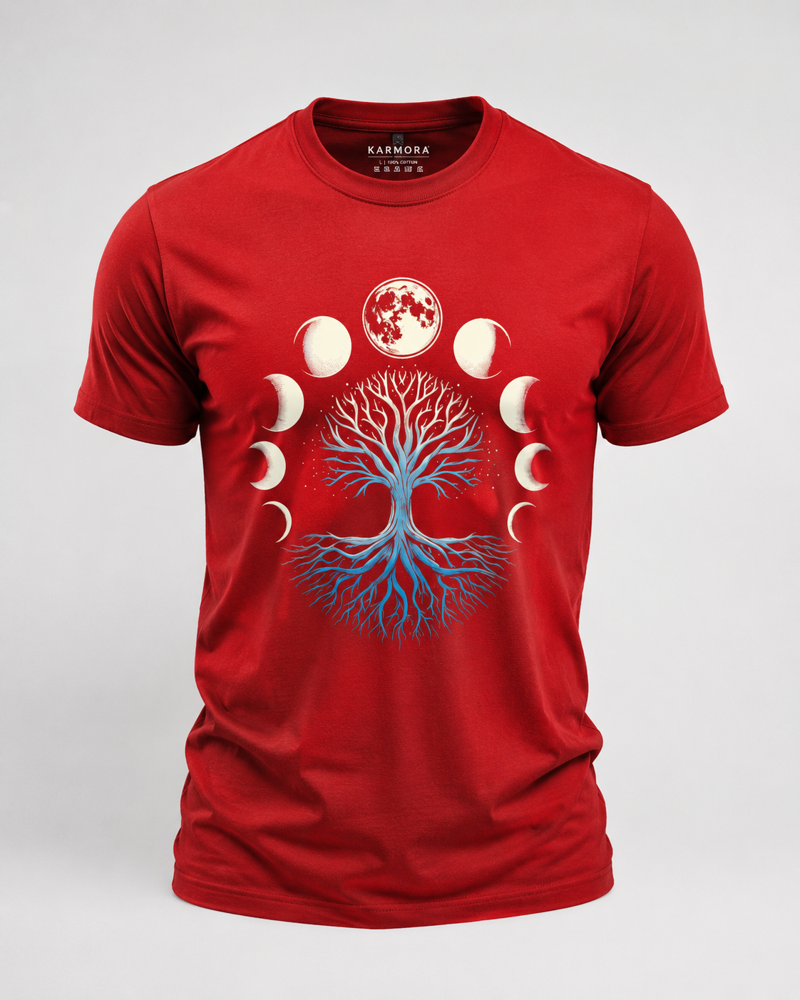 Moon - Round Neck Unisex T-Shirt