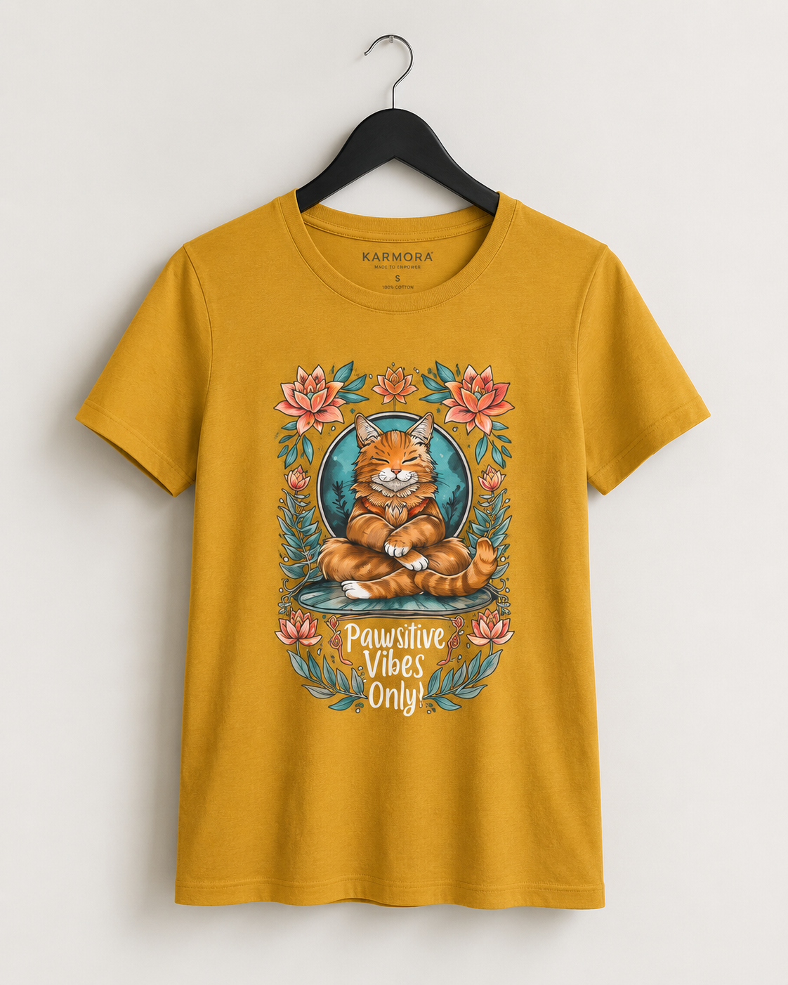 PAWSITIVE VIBES - Women's Round Neck T-Shirt