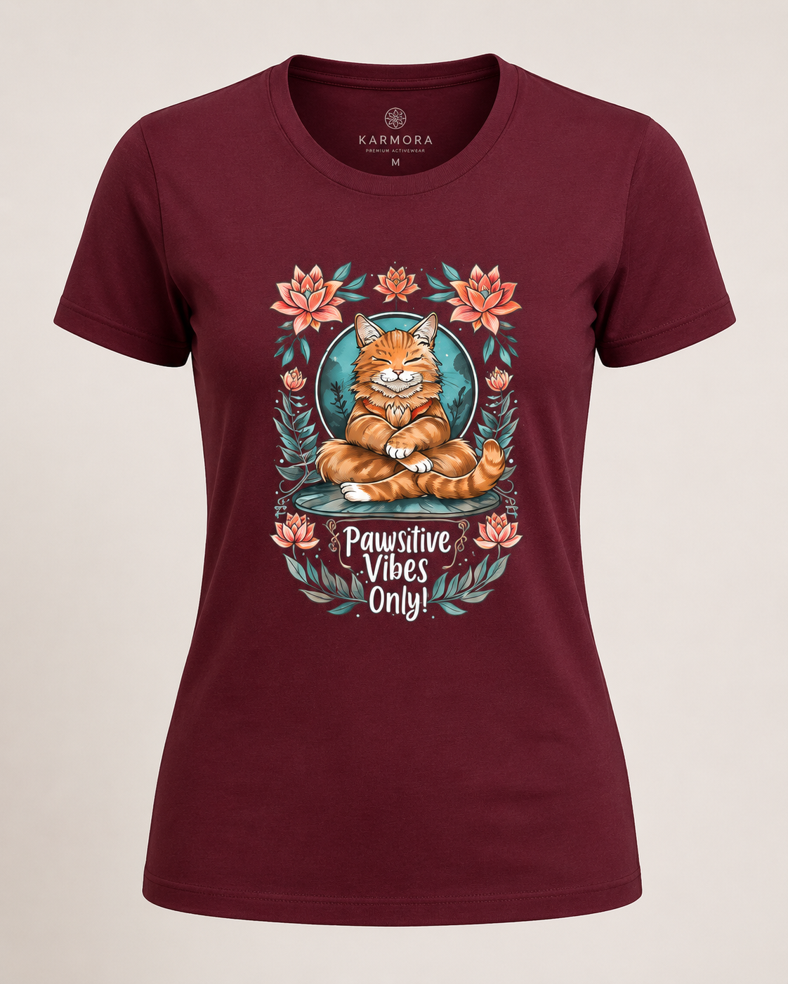 PAWSITIVE VIBES - Women's Round Neck T-Shirt