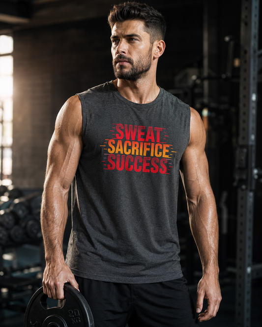 SWEAT SACRIFICE SUCCESS - Men's Sleeveless T-Shirt