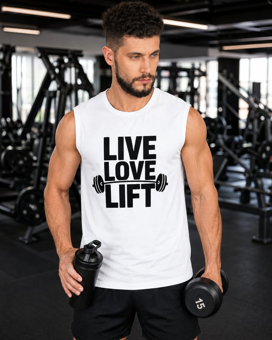 LIVE LOVE LIFT - Men's Sleeveless T-Shirt
