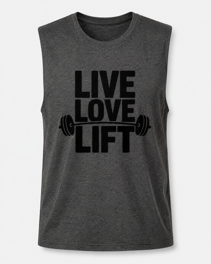 LIVE LOVE LIFT - Men's Sleeveless T-Shirt