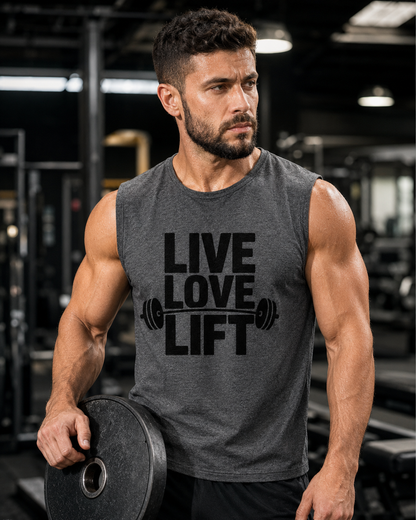 LIVE LOVE LIFT - Men's Sleeveless T-Shirt