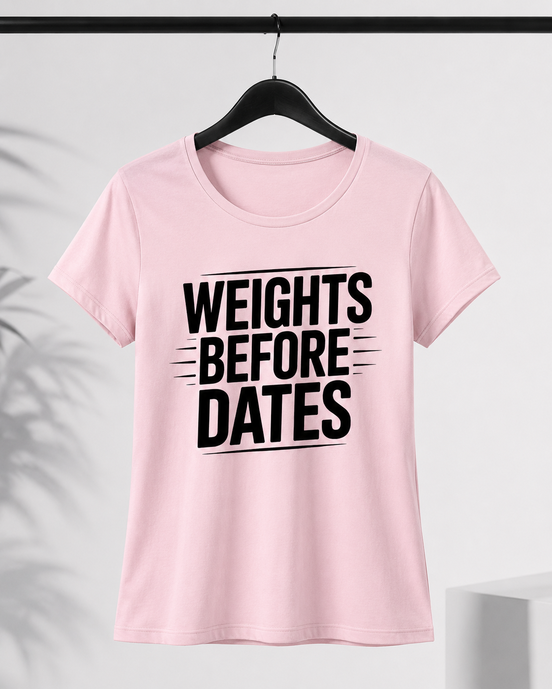 WEIGHTS BEFORE DATES - Round Neck Women's  T-Shirt