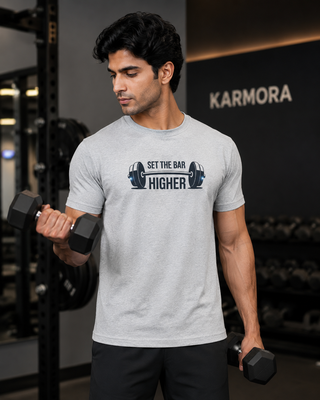 GYM BAR - Round Neck Unisex T-Shirt